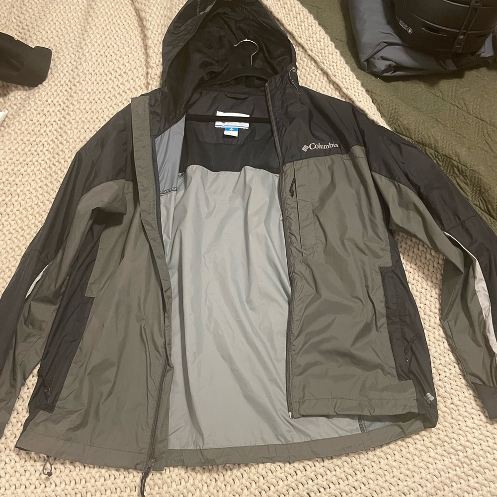 mens columbia rain jacket